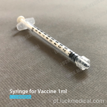 Seringa de vacina para covid 1ml intramuscular